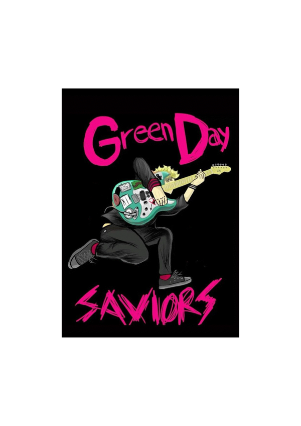 Green day 016 Music Print  Concert Wall Art Memorabilia gift A5,A4,A3