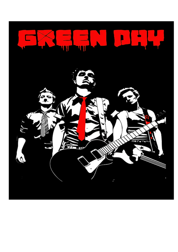 Green day 017 Music Print  Concert Wall Art Memorabilia gift A5,A4,A3