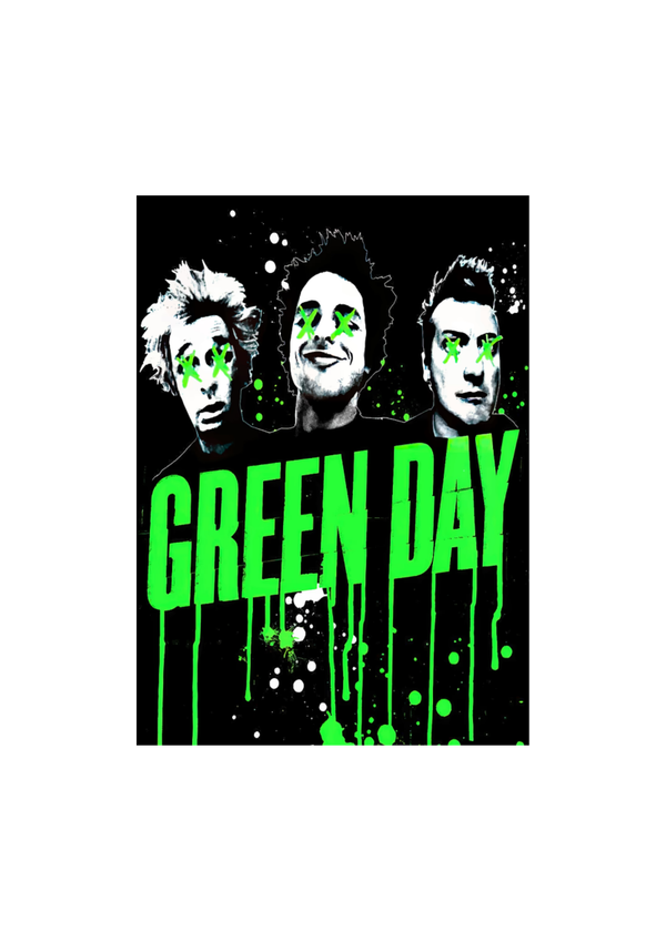 Green day 022 Music Print  Concert Wall Art Memorabilia gift A5,A4,A3