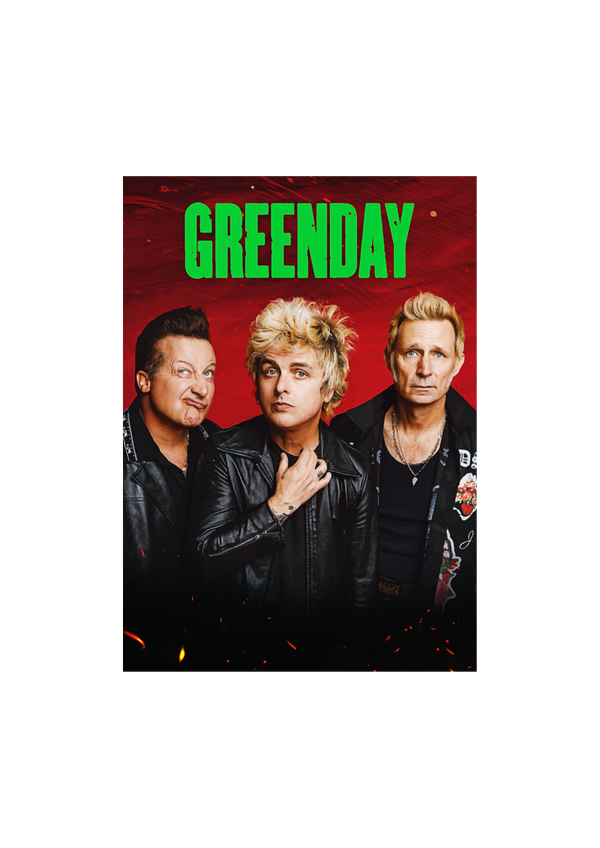 Green day 027 Music Print  Concert Wall Art Memorabilia gift A5,A4,A3