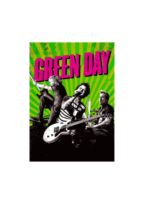 Green day 028 Music Print  Concert Wall Art Memorabilia gift A5,A4,A3