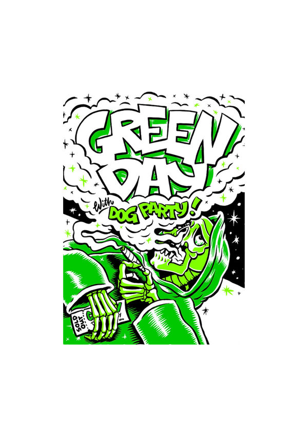 Green day 029 Music Print  Concert Wall Art Memorabilia gift A5,A4,A3