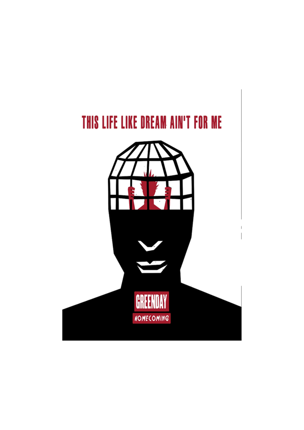Green day 030 Music Print  Concert Wall Art Memorabilia gift A5,A4,A3