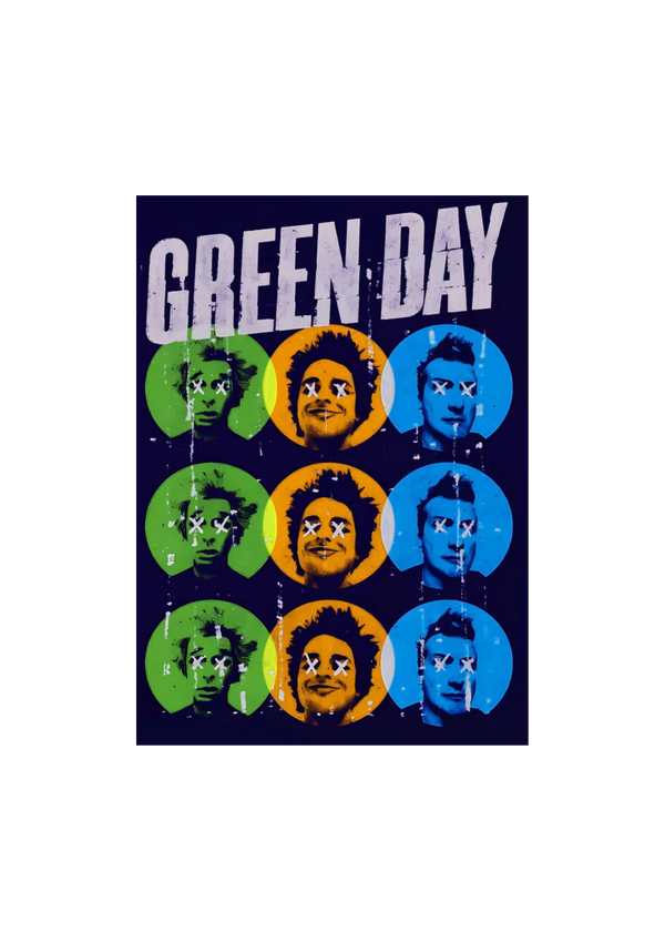 Green day 009 Music Print  Concert Wall Art Memorabilia gift A5,A4,A3