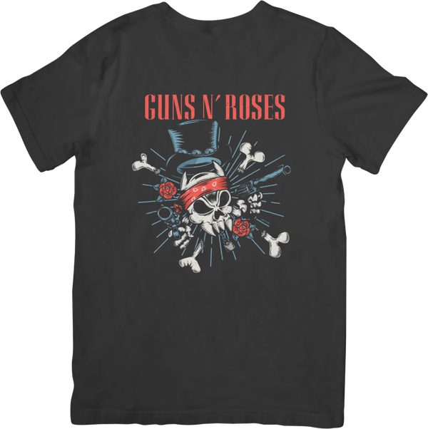 Guns n Roses 12 Music Unisex Fit for Men & Women Quality Cotton T-Shirt Black