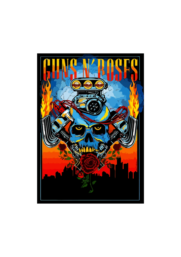Guns n Roses 33  Music Print  Concert Wall Art Memorabilia gift A5,A4,A3