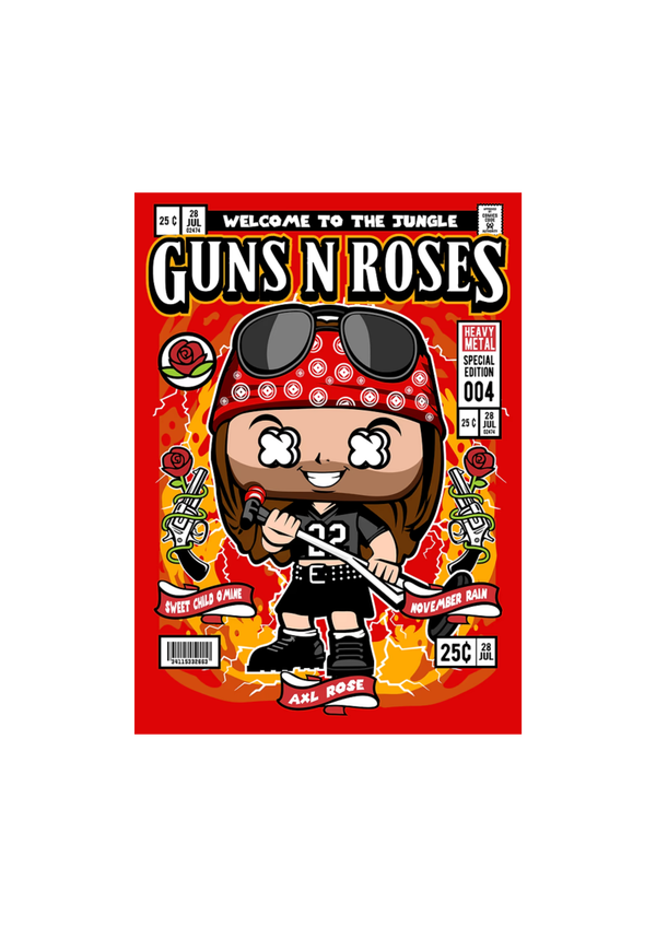 Guns n Roses 38  Music Print  Concert Wall Art Memorabilia gift A5,A4,A3