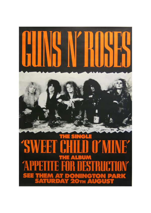 Guns n Roses 48 Music Print  Concert Wall Art Memorabilia gift A5,A4,A3