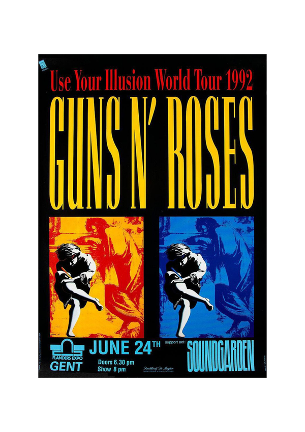 Guns n Roses 49 Music Print  Concert Wall Art Memorabilia gift A5,A4,A3