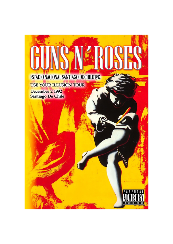 Guns n Roses 56 Music Print  Concert Wall Art Memorabilia gift A5,A4,A3