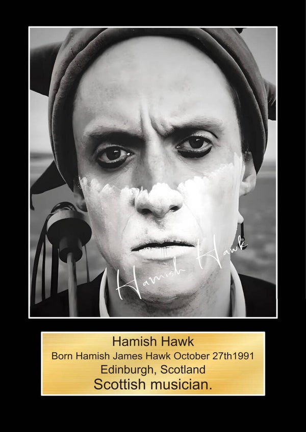 Hamish Hawk Music Poster Wall Art Memorabilia gift A5,A4,A3.