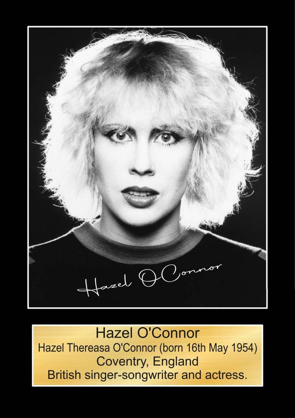 Hazel OConnor  signed print Music Poster Wall Art Memorabilia gift A5,A4,A3.