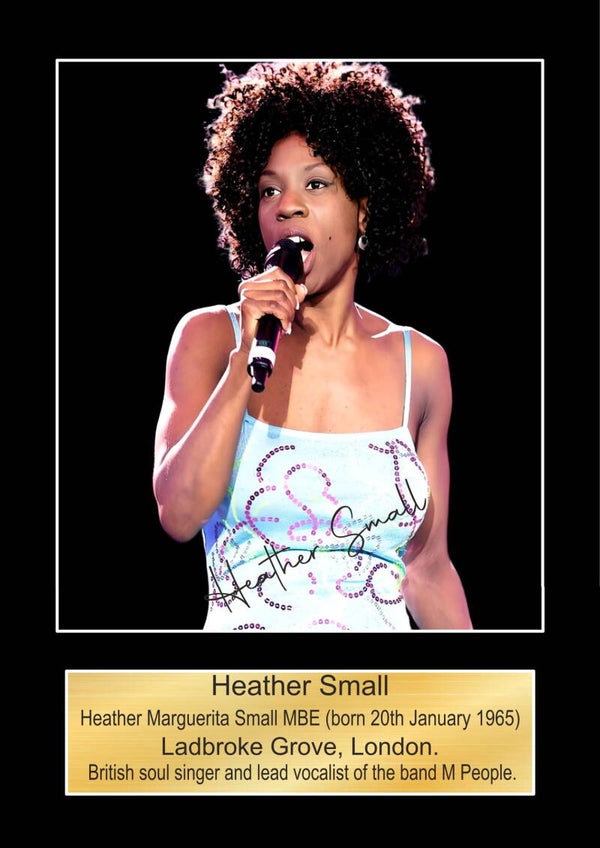 Heather Small (M People) Music Poster Souvenir Wall Art Memorabilia gift A5,A4,A3.