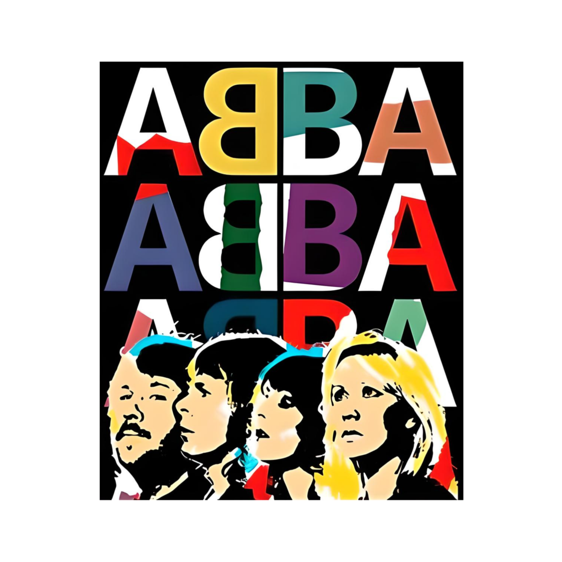 Abba 008 Music Print  Concert Wall Art Memorabilia gift A5,A4,A3