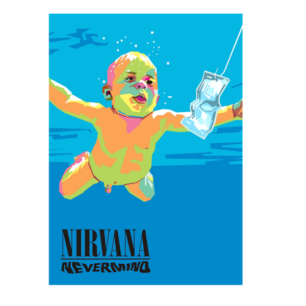 Nirvana 12 Music Print  Concert Wall Art Memorabilia gift A5,A4,A3