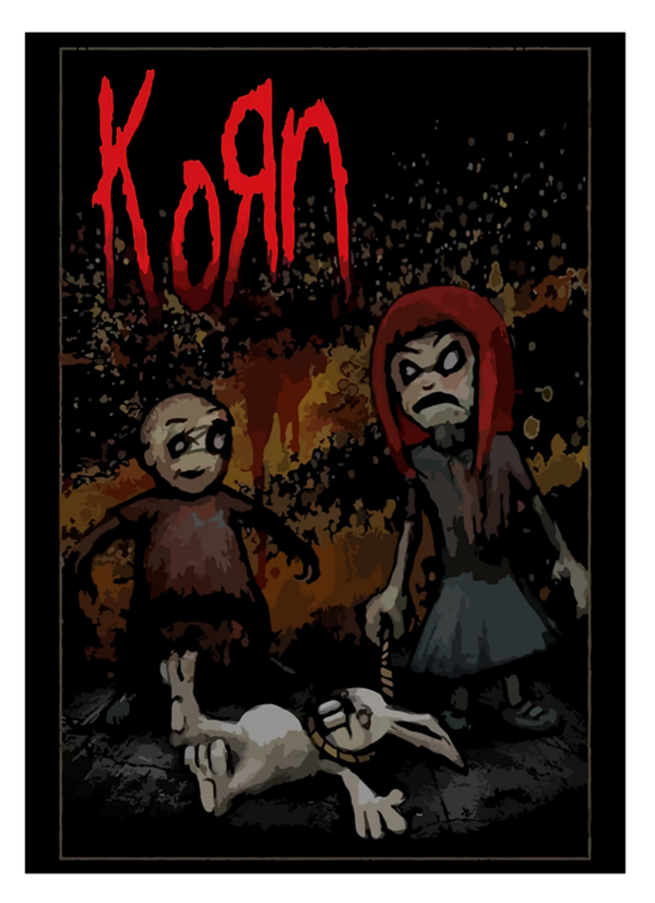 Korn 40  Music Print  Concert Wall Art Memorabilia gift A5,A4,A3