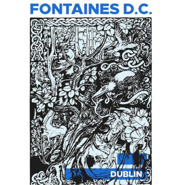 Fontaine DC 002 Music Print  Concert Wall Art gift A5,A4,A3