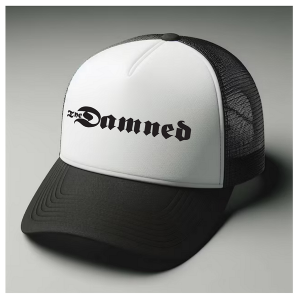 The Damned Black and white trucker hat mesh cap Music, Birthday Gift one size