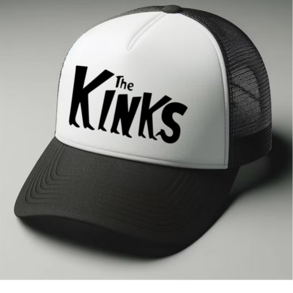 The Kinks Black and white trucker hat mesh cap Music, Birthday Gift one size