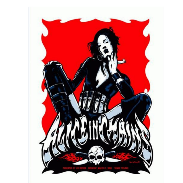 Alice in Chains 28 Music Print  Concert Wall Art Memorabilia gift A5,A4,A3