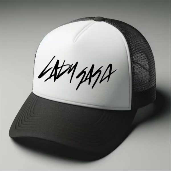 Lady Gaga Black and white trucker hat mesh cap Music, Birthday Gift one size