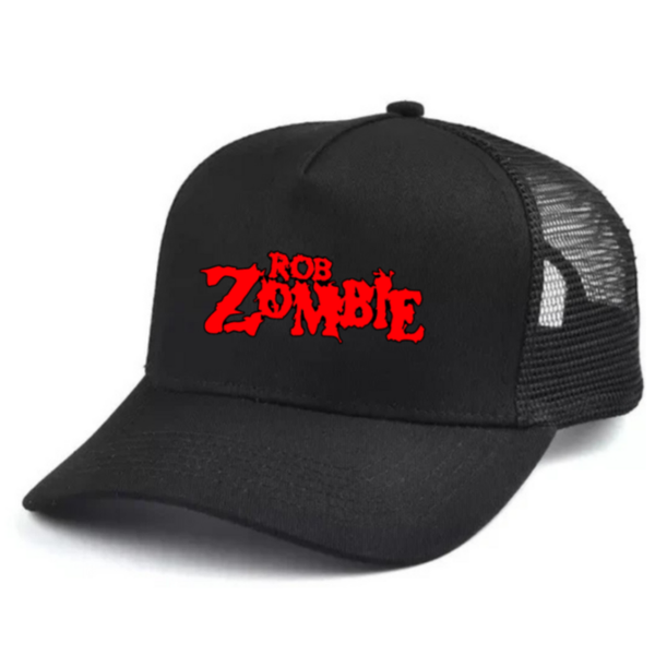 Rob Zombie 1 Black and white trucker hat mesh cap Music, Birthday Gift one size