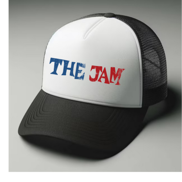 The Jam Black and white trucker hat mesh cap Music, Birthday Gift one size