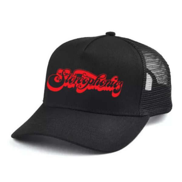 Sterophonices Black and white trucker hat mesh cap Music, Birthday Gift one size