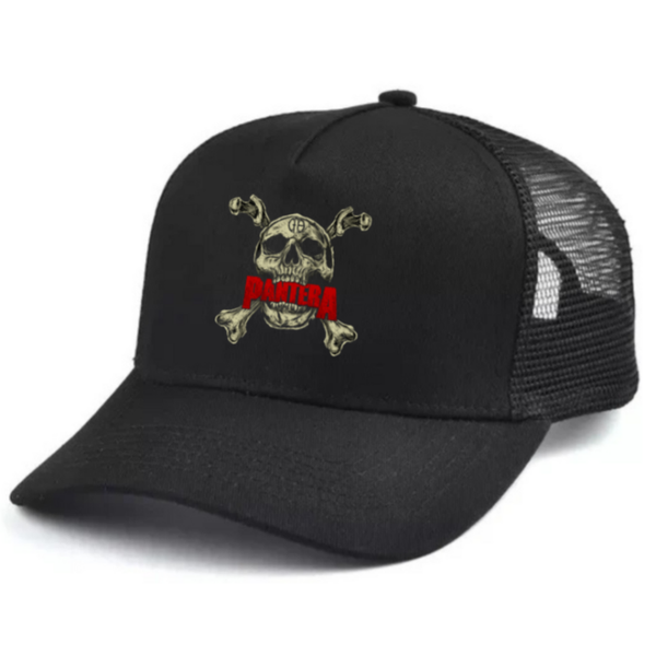 Tantera Black and white trucker hat mesh cap Music, Birthday Gift one size