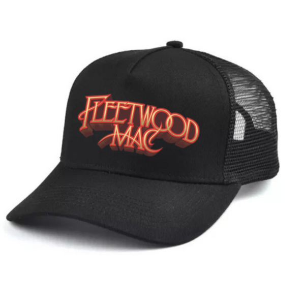 Fleetwood Mac Black and white trucker hat mesh cap Music, Birthday Gift one size