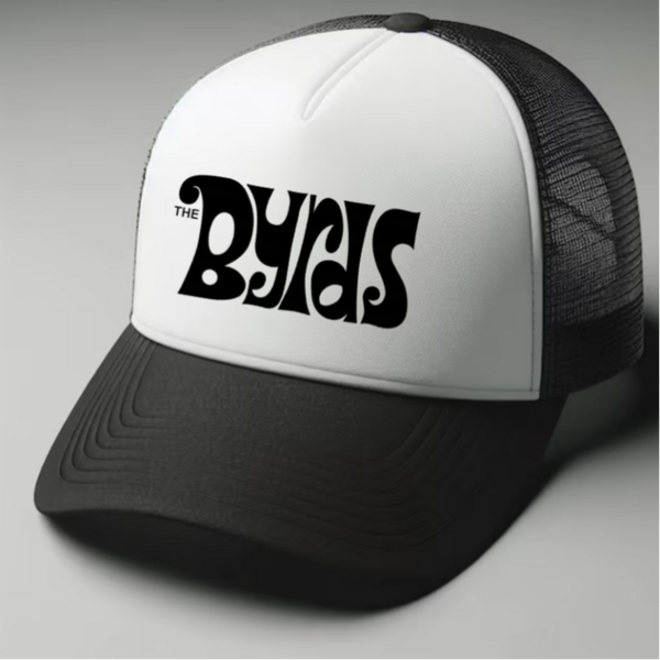 The Byrds Black and white trucker hat mesh cap Music, Birthday Gift one size
