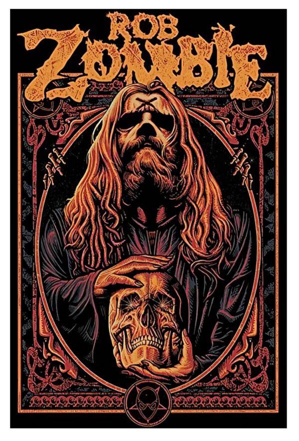Rob Zombie 5 Music Print  Concert Wall Art Memorabilia gift A5,A4,A3