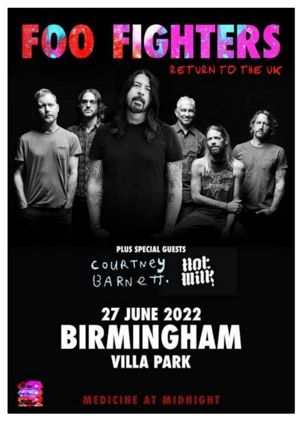 Foo Fighters 33 Music Print  Concert Wall Art Memorabilia gift A5,A4,A3