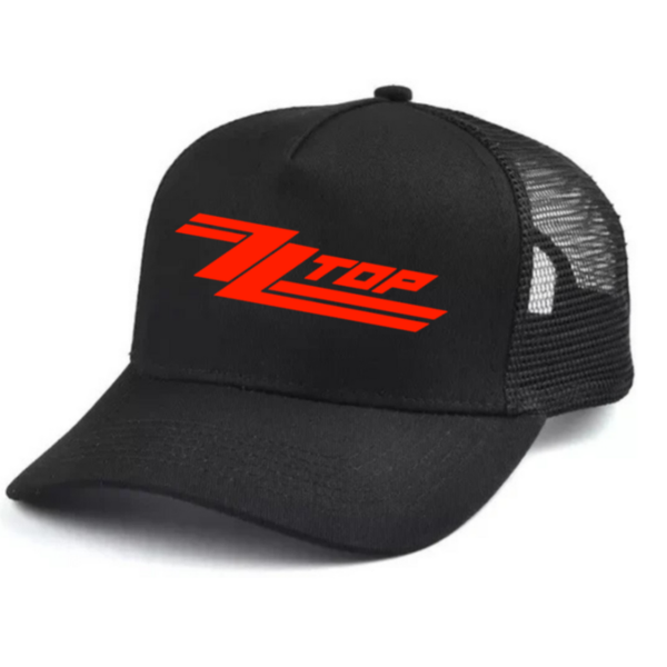 ZZ Top 2 Black and white trucker hat mesh cap Music, Birthday Gift one size