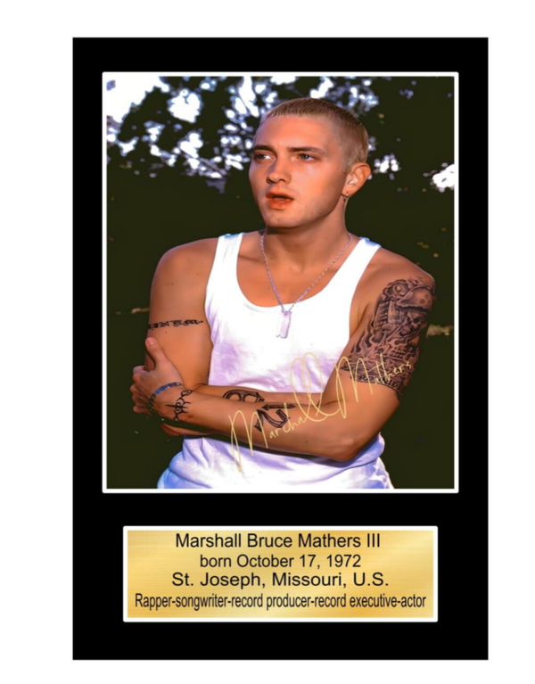 Eminem print Music Poster Wall Art Memorabilia gift A5,A4,A3.