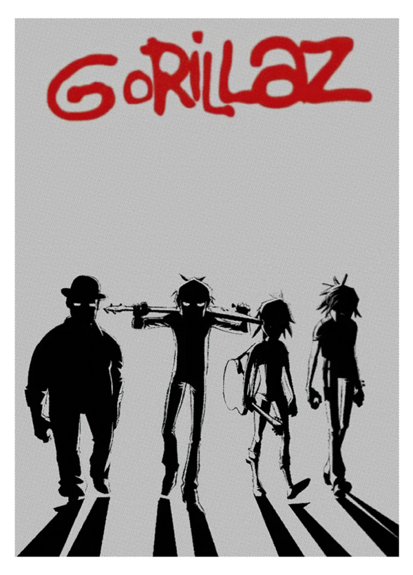 Gorillaz 1 Music Print  Concert Wall Art Memorabilia gift A5,A4,A3