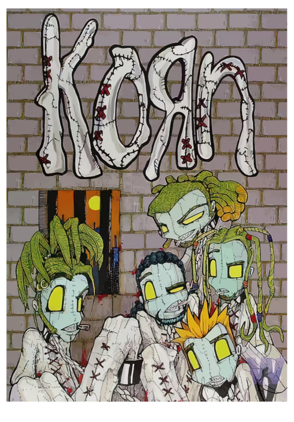 Korn 27  Music Print  Concert Wall Art Memorabilia gift A5,A4,A3