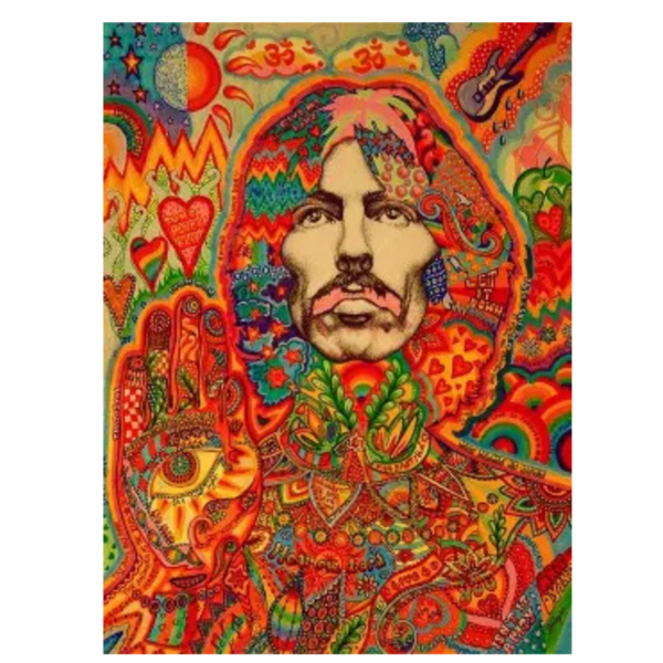 George Harrison 2 Music Print  Concert Wall Art Memorabilia gift A5,A4,A3