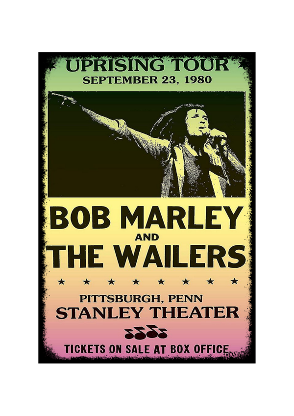 Bob Marley 13 Music Print  Concert Wall Art Memorabilia gift A5,A4,A3