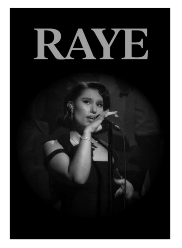 Raye 1 Music Print  Concert Wall Art Memorabilia gift A5,A4,A3