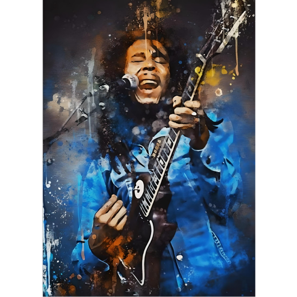 Bob Marley 12 Music Print  Concert Wall Art Memorabilia gift A5,A4,A3