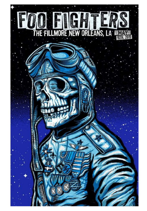 Foo Fighters 34 Music Print  Concert Wall Art Memorabilia gift A5,A4,A3