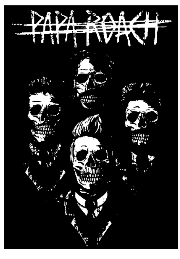 Papa Roach 4 Music Print  Concert Wall Art Memorabilia gift A5,A4,A3