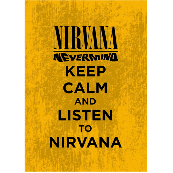 Nirvana 5 Music Print  Concert Wall Art Memorabilia gift A5,A4,A3