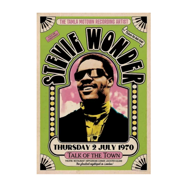 Stevie Wonder 4 Music Print  Concert Wall Art Memorabilia gift A5,A4,A3