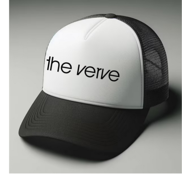 The Verve Black and white trucker hat mesh cap Music, Birthday Gift one size