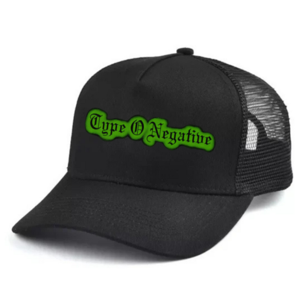 Type 0 Negative Black and white trucker hat mesh cap Music, Birthday Gift one size