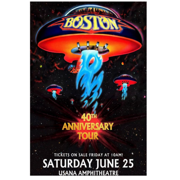 Boston 2 Music Print  Concert Wall Art Memorabilia gift A5,A4,A3
