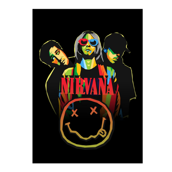 Nirvana 6 Music Print  Concert Wall Art Memorabilia gift A5,A4,A3