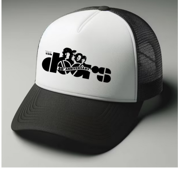 The Doors 1 Black and white trucker hat mesh cap Music, Birthday Gift one size